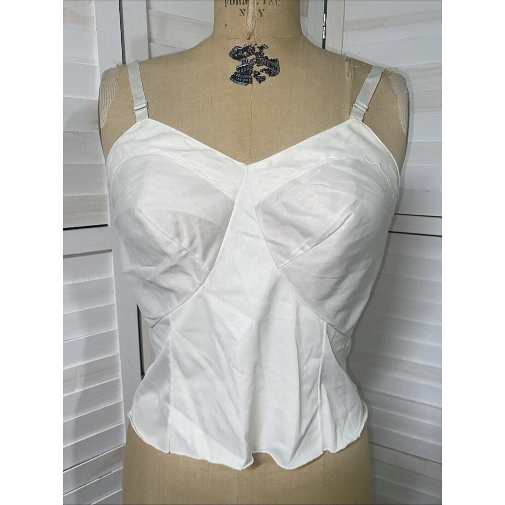Vintage 60s Charmode Half Slip Nylon Camisole Layer Top Size 36